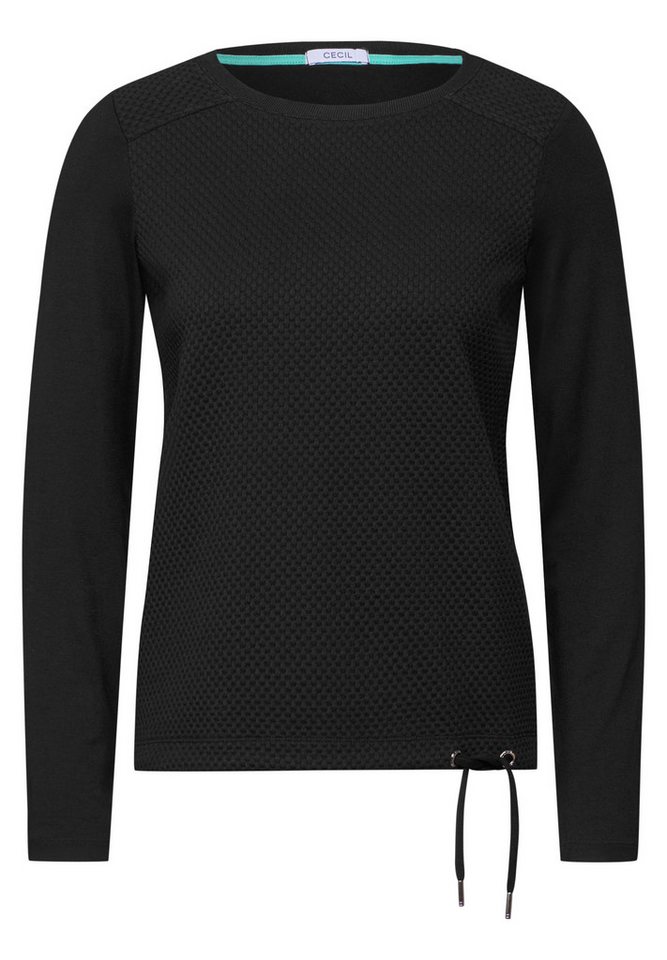 CECIL Langarmshirt aus strecthigem Viskosematerial – Bild 5 von 5