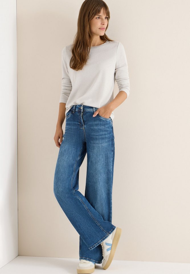 CECIL Langarmshirt im Glitzer-Look – Bild 2 von 5