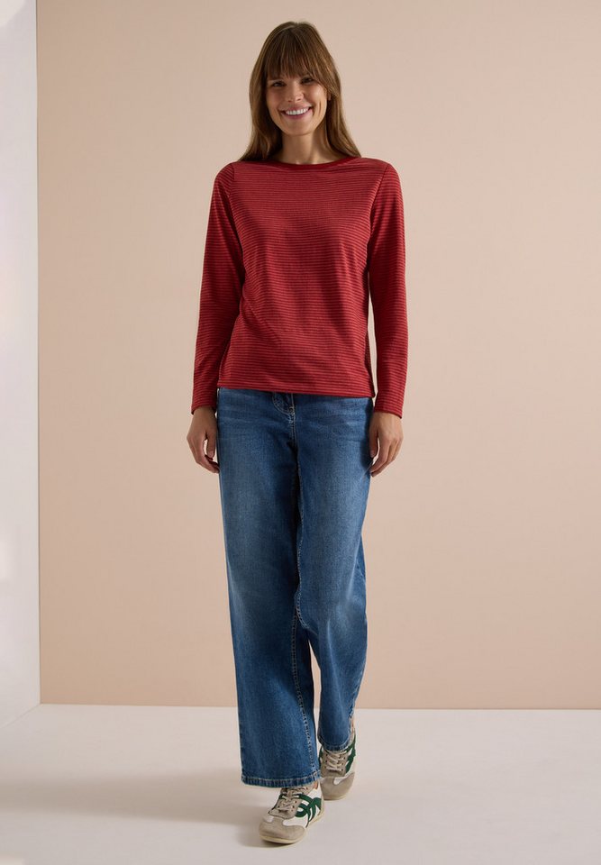 CECIL Langarmshirt im soften Baumwoll-Mix – Bild 3 von 5