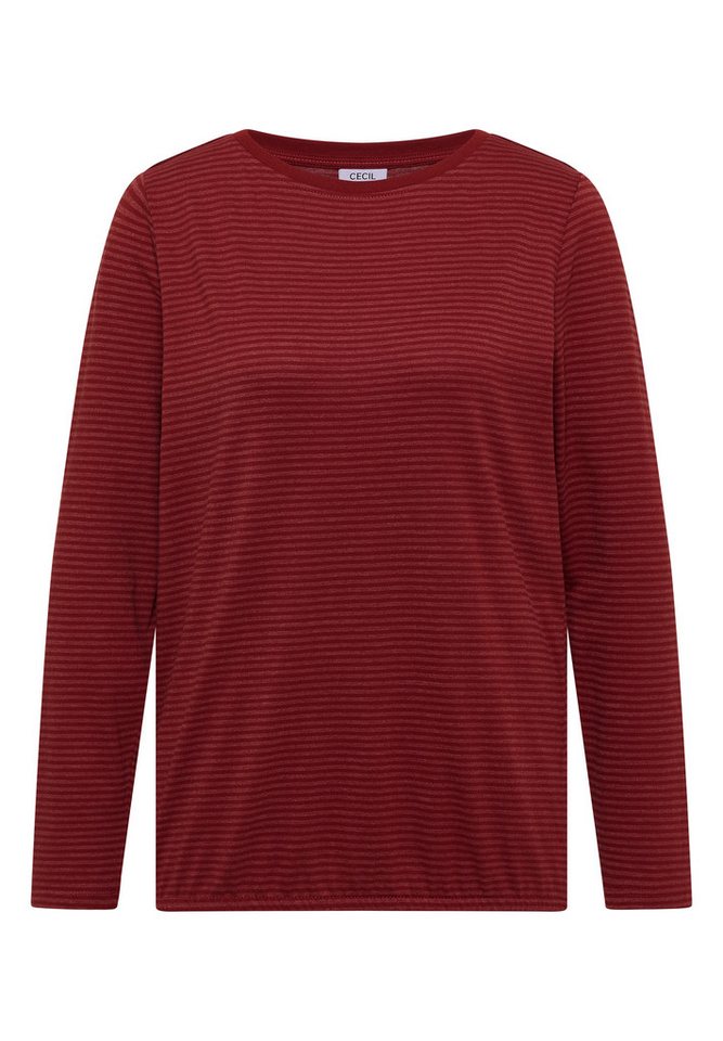 CECIL Langarmshirt im soften Baumwoll-Mix – Bild 4 von 5