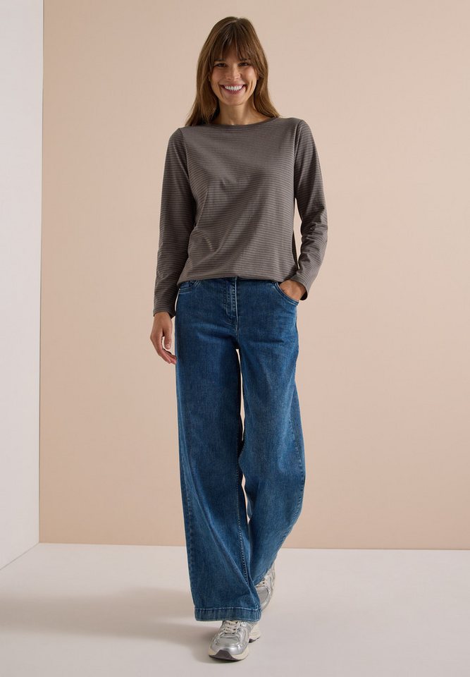 CECIL Langarmshirt im soften Baumwoll-Mix – Bild 3 von 5