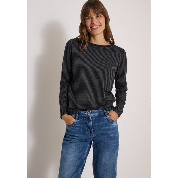 CECIL Langarmshirt im soften Baumwoll-Mix