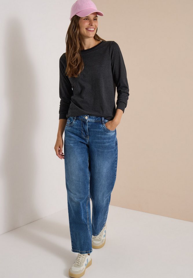 CECIL Langarmshirt im soften Baumwoll-Mix – Bild 3 von 5