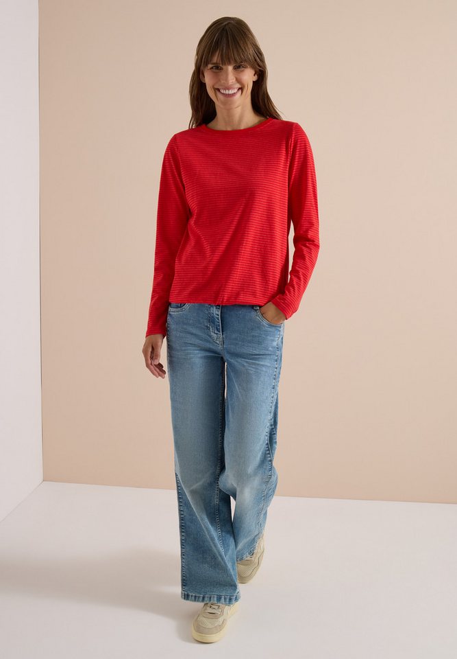 CECIL Langarmshirt im soften Baumwoll-Mix – Bild 3 von 5