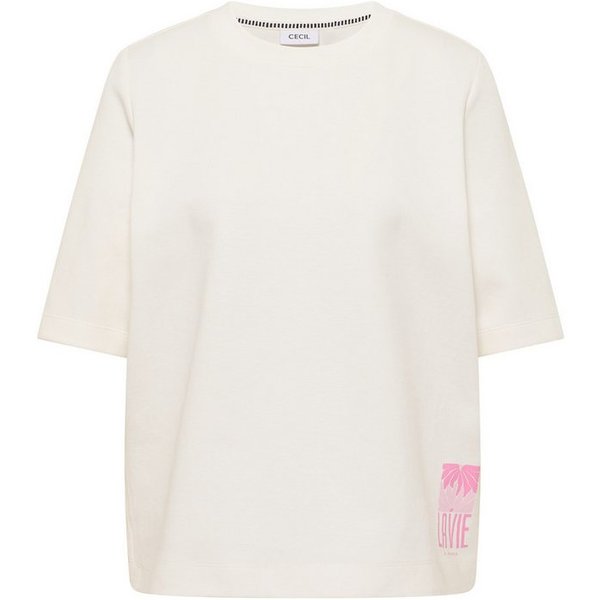 CECIL Langarmshirt Kurzarm Sweatshirt mit Backprint