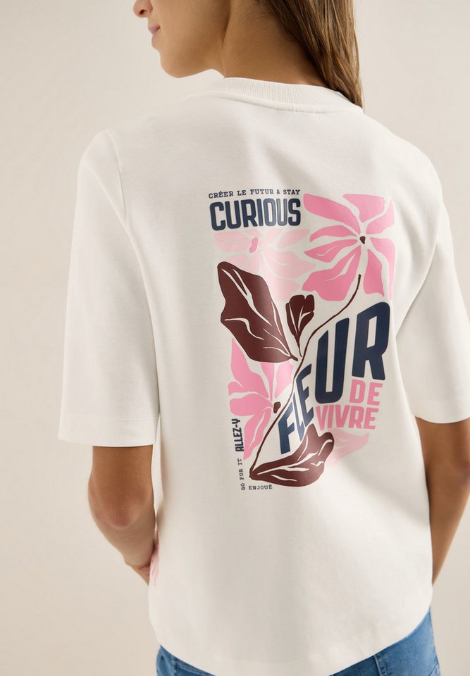 CECIL Langarmshirt Kurzarm Sweatshirt mit Backprint – Bild 4 von 5