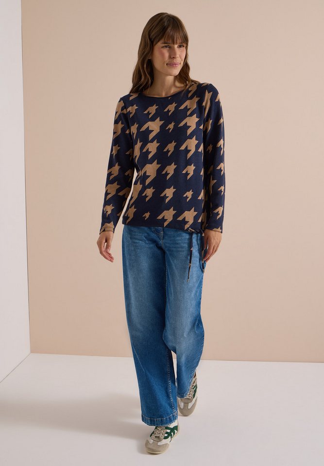 CECIL Langarmshirt mit Elastiksaum und Tunnelzug – Bild 3 von 5