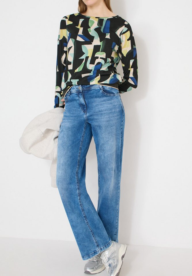 CECIL Langarmshirt mit grafischem Muster – Bild 2 von 5
