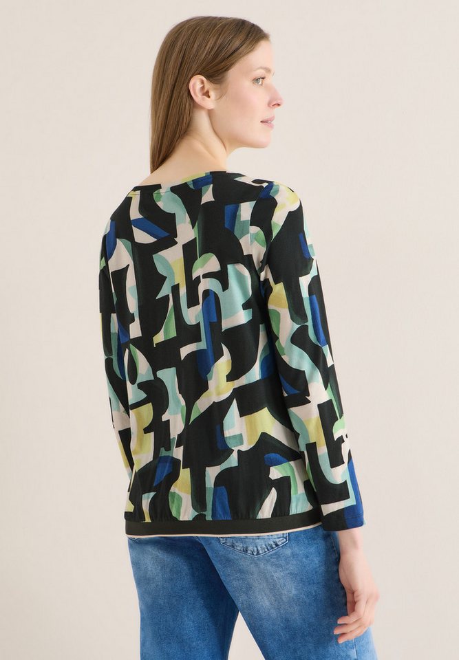 CECIL Langarmshirt mit grafischem Muster – Bild 3 von 5