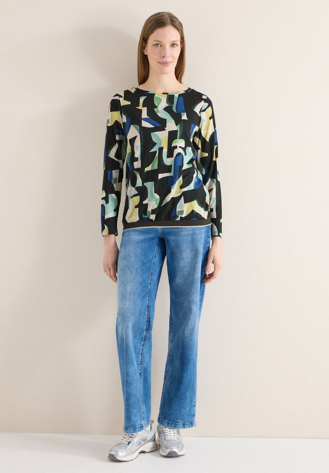 CECIL Langarmshirt mit grafischem Muster – Bild 4 von 5