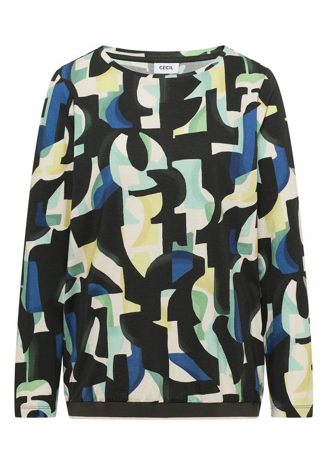CECIL Langarmshirt mit grafischem Muster – Bild 5 von 5