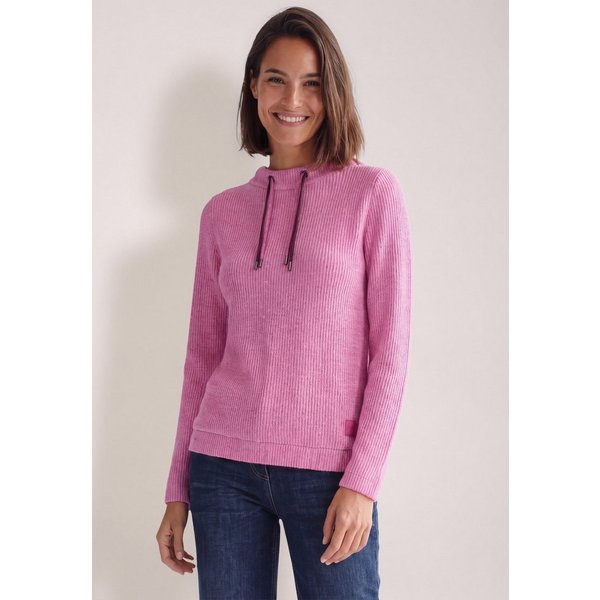 CECIL Langarmshirt mit Rippstrick-Struktur