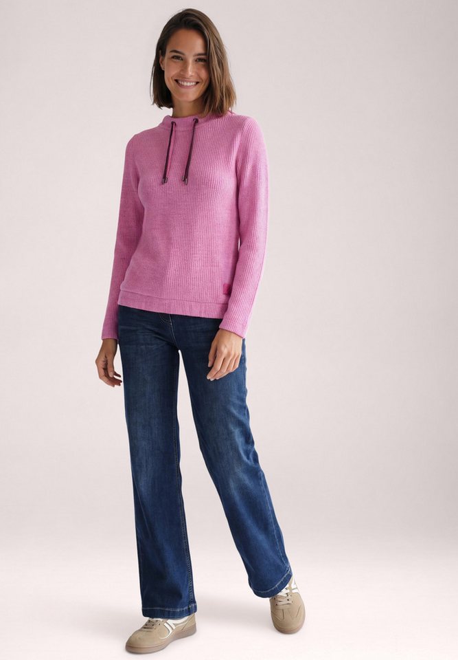 CECIL Langarmshirt mit Rippstrick-Struktur – Bild 3 von 5