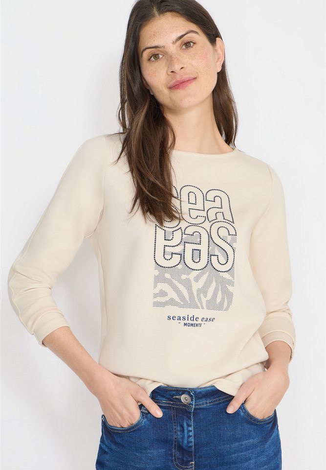 CECIL Langarmshirt modernes Front-Artwork mit Stickerei – Bild 2 von 5