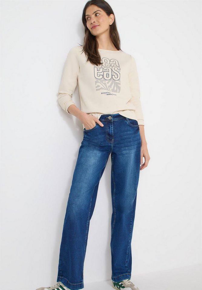 CECIL Langarmshirt modernes Front-Artwork mit Stickerei – Bild 5 von 5