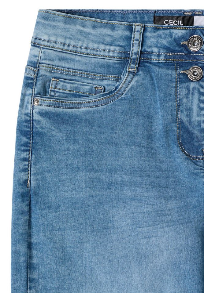 CECIL Loose-fit-Jeans im Capri-Style – Bild 4 von 5