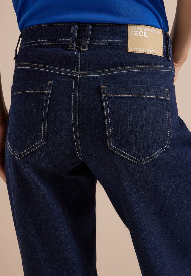 CECIL Loose-fit-Jeans mit Elasthan, Loose Fit – Bild 4 von 5