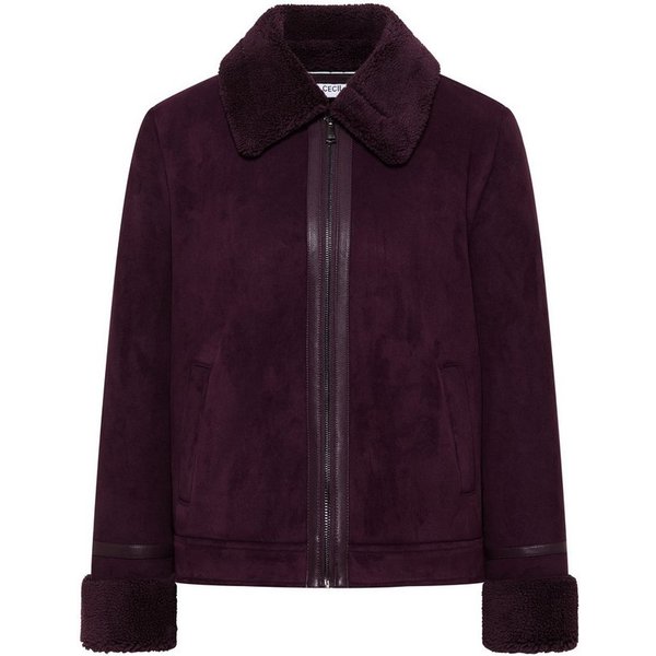 CECIL Outdoorjacke mit Fake-Fur-Details