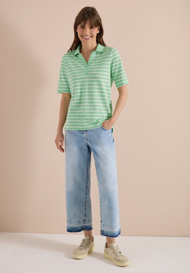 CECIL Poloshirt im Streifen-Design – Bild 3 von 5