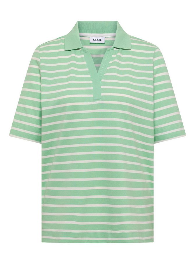 CECIL Poloshirt im Streifen-Design – Bild 4 von 5