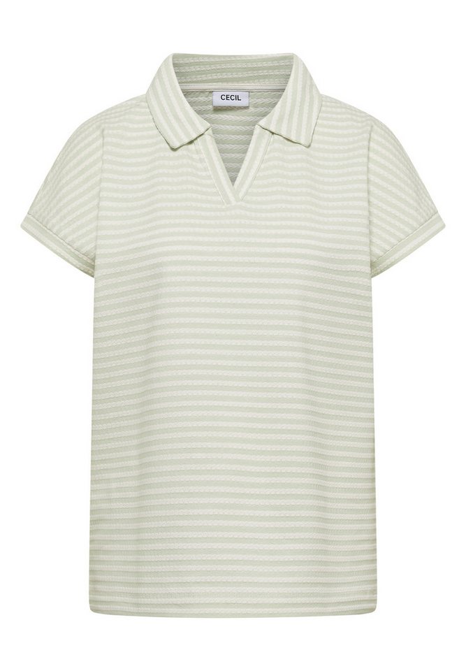 CECIL Poloshirt im Streifendesign – Bild 4 von 5