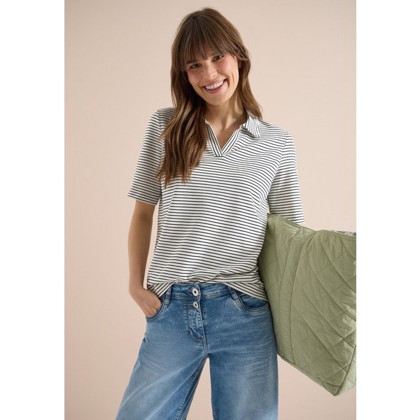 CECIL Poloshirt mit Piqué-Struktur