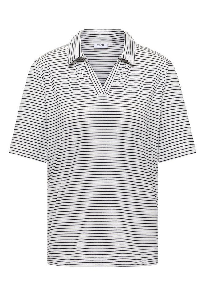 CECIL Poloshirt mit Piqué-Struktur – Bild 4 von 5