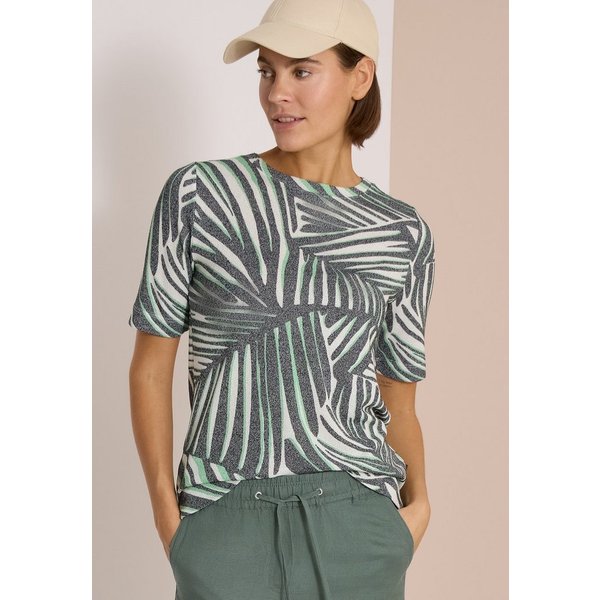 CECIL Print-Shirt aus softem Materialmix