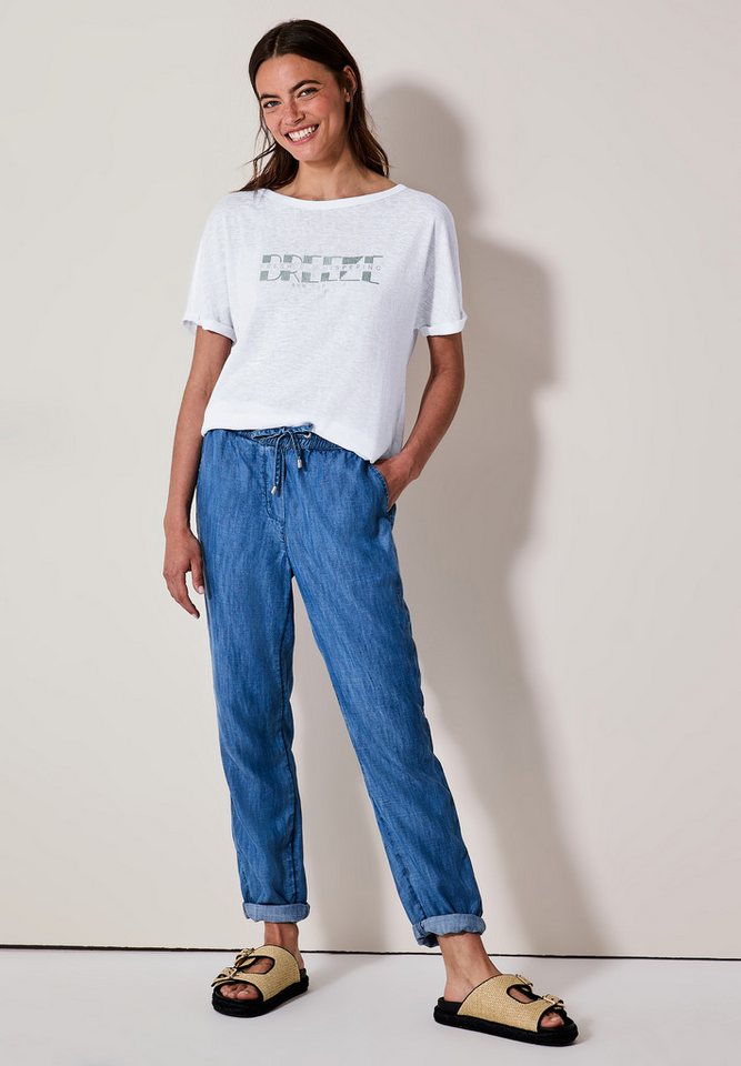 CECIL Print-Shirt im angenehmen Materialmix – Bild 4 von 5