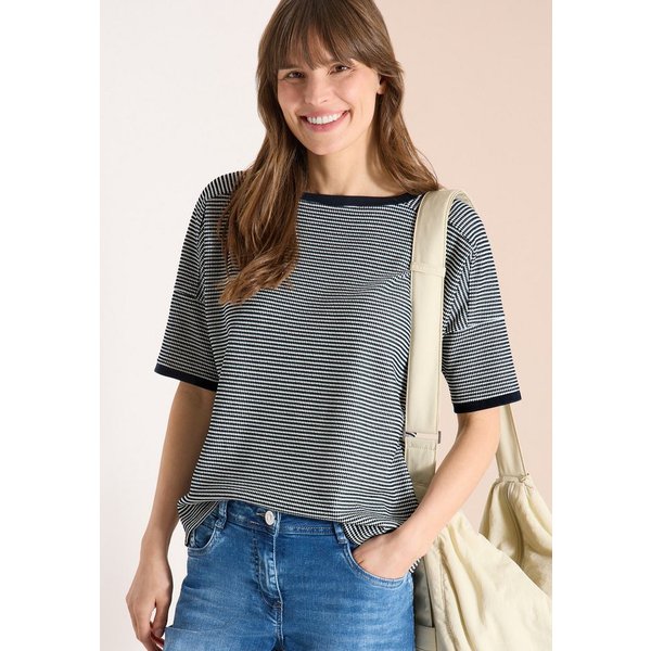 CECIL Print-Shirt mit U-Boot-Ausschnitt