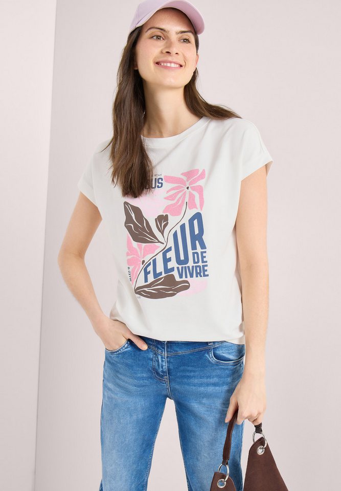 CECIL Print-Shirt mit U-Boot-Ausschnitt – Bild 2 von 5