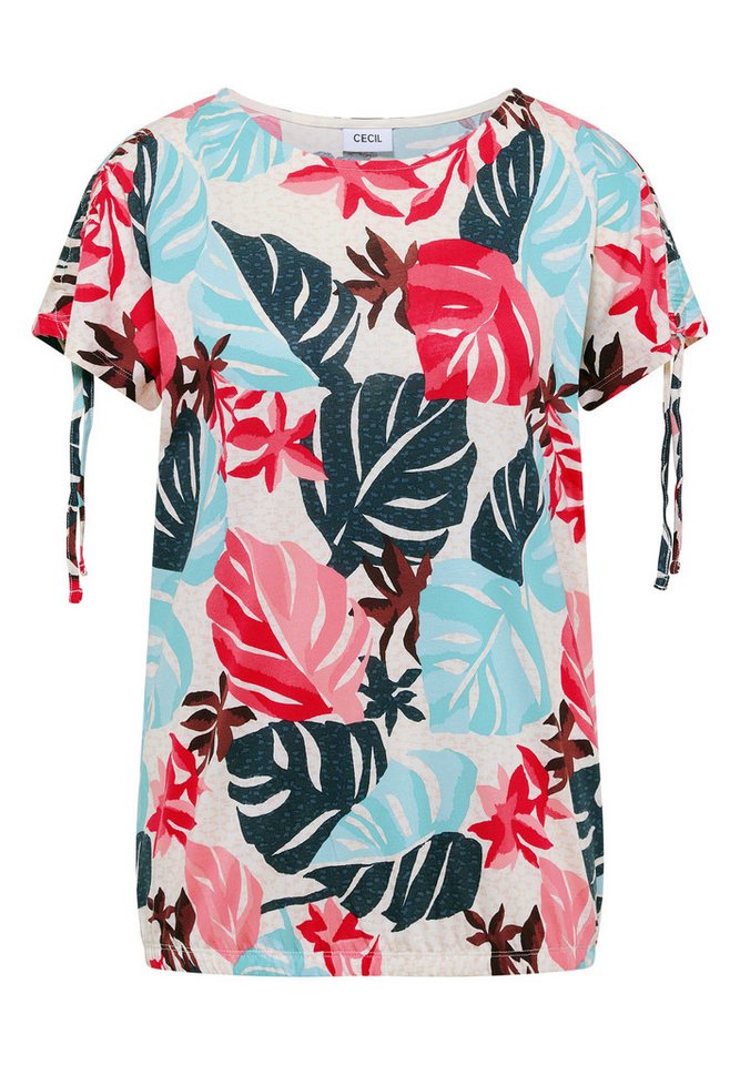CECIL Print-Shirt Sommershirt, bedruckt, mit Modal, Rundhalsausschnitt – Bild 5 von 5