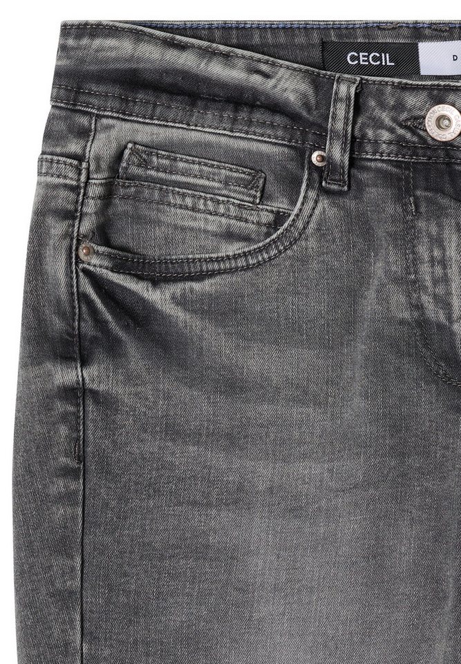 CECIL Regular-fit-Jeans mit hellgrauer Waschung – Bild 3 von 5