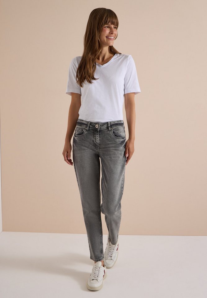 CECIL Regular-fit-Jeans mit hellgrauer Waschung – Bild 4 von 5