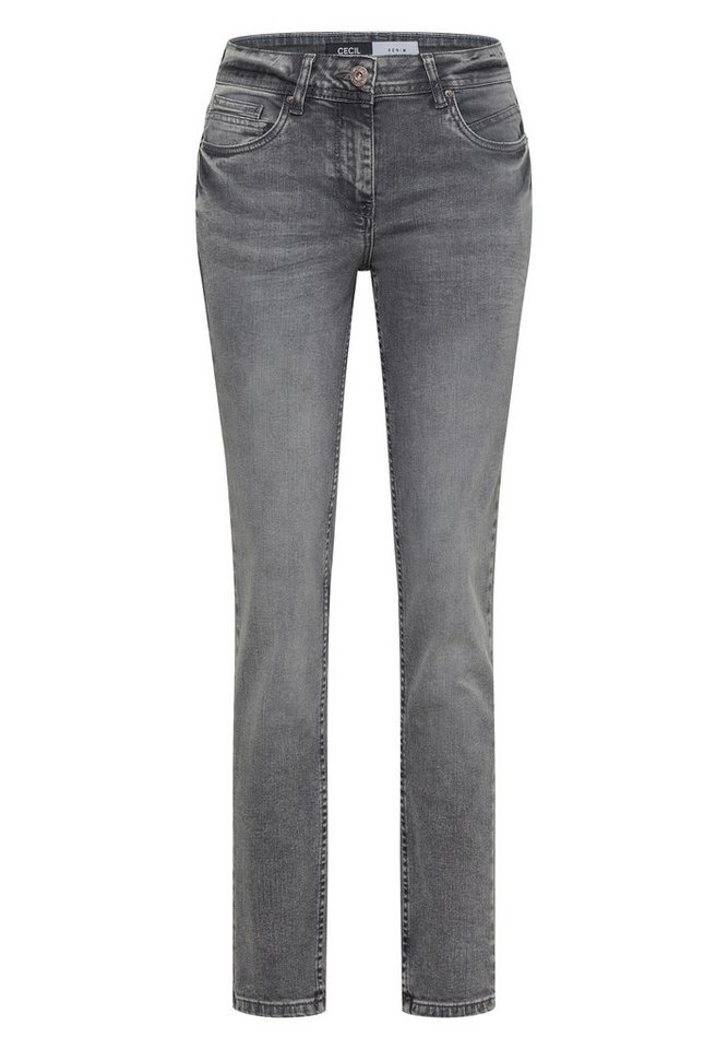CECIL Regular-fit-Jeans mit hellgrauer Waschung – Bild 5 von 5