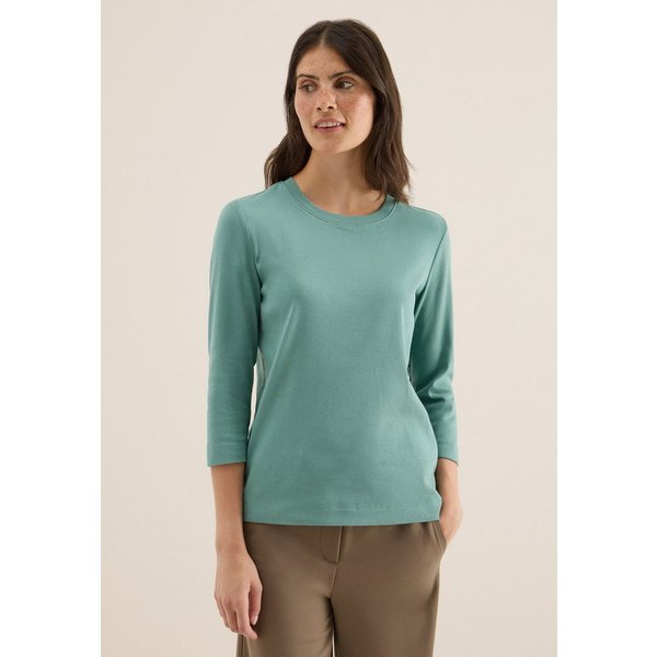 CECIL Rundhalsshirt aus Baumwolle mit Stretchante