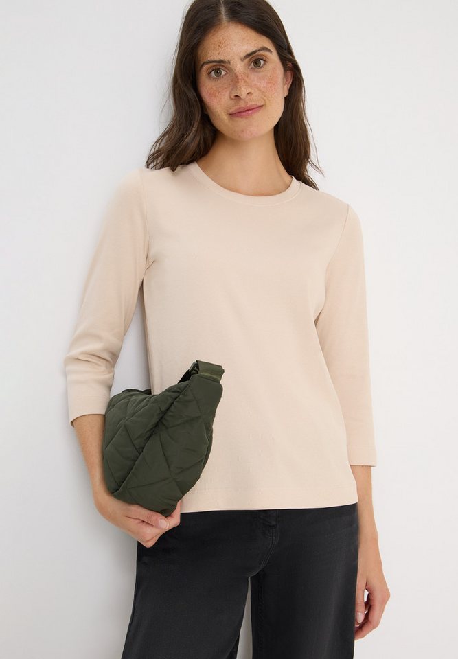 CECIL Rundhalsshirt aus Baumwolle mit Stretchante – Bild 2 von 5