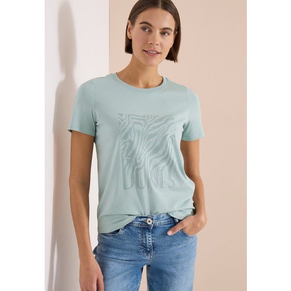 CECIL Rundhalsshirt aus reiner Baumwolle