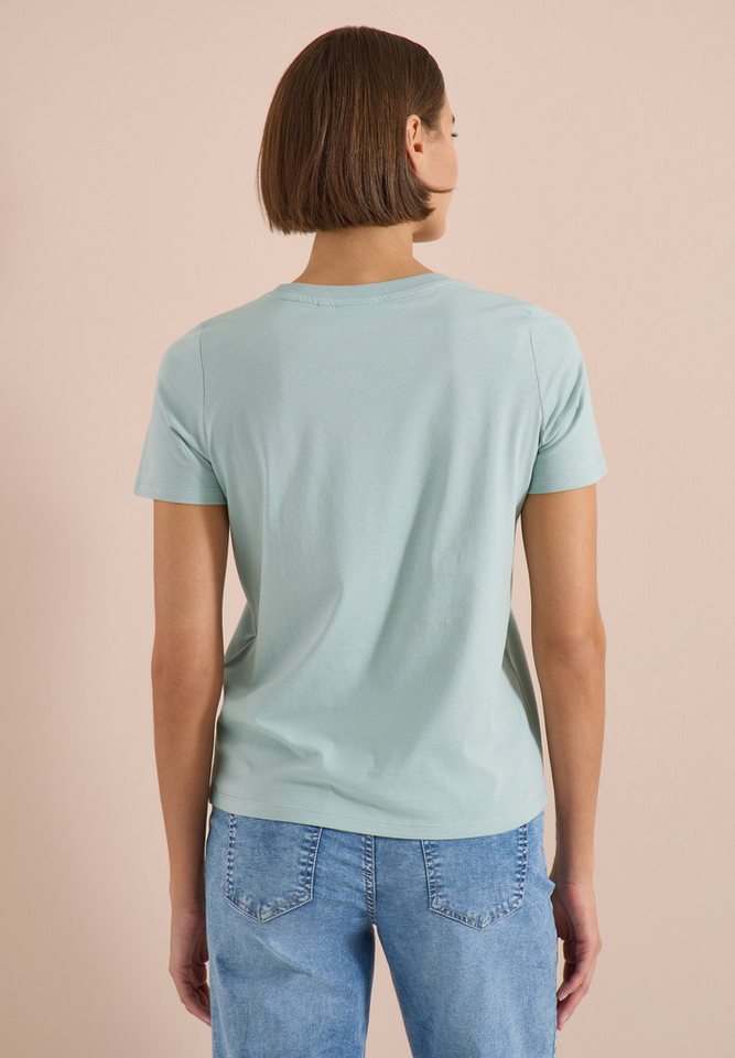CECIL Rundhalsshirt aus reiner Baumwolle – Bild 2 von 5