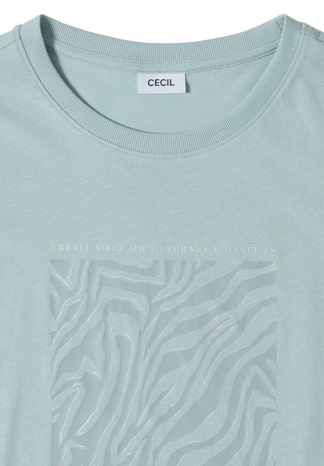 CECIL Rundhalsshirt aus reiner Baumwolle – Bild 5 von 5