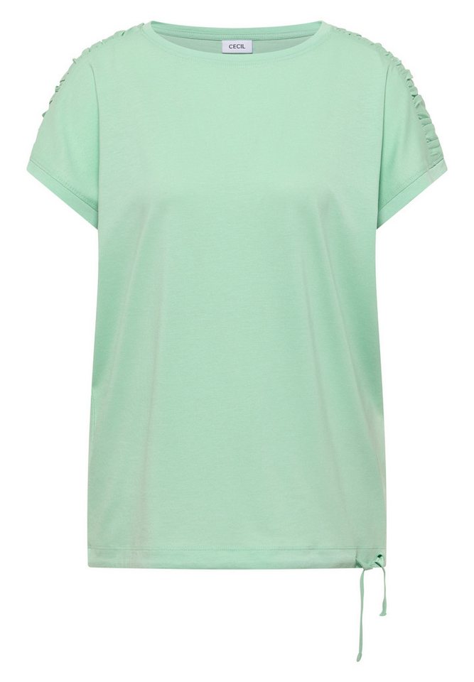 CECIL Rundhalsshirt mit Raffung – Bild 4 von 5
