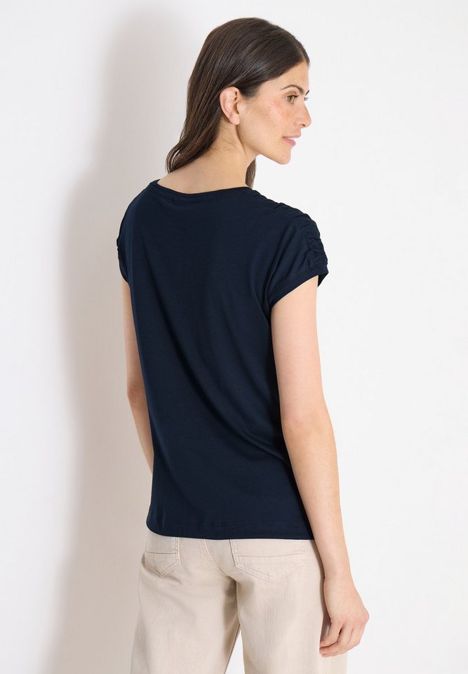 CECIL Rundhalsshirt mit Raffung – Bild 2 von 5