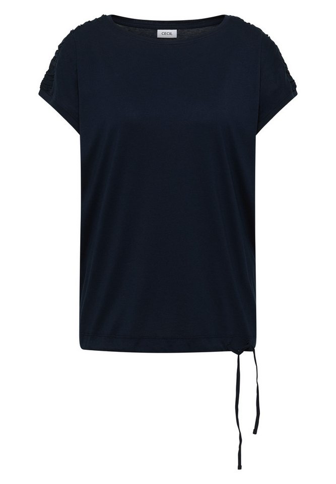 CECIL Rundhalsshirt mit Raffung – Bild 4 von 5