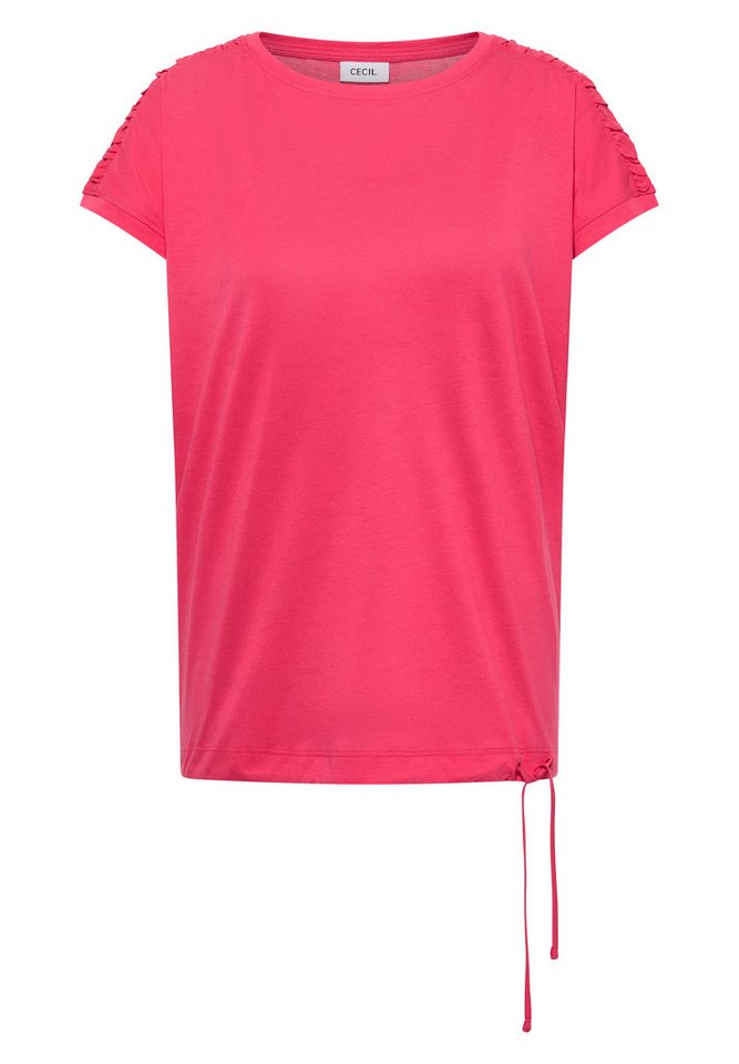 CECIL Rundhalsshirt mit Raffung – Bild 4 von 5