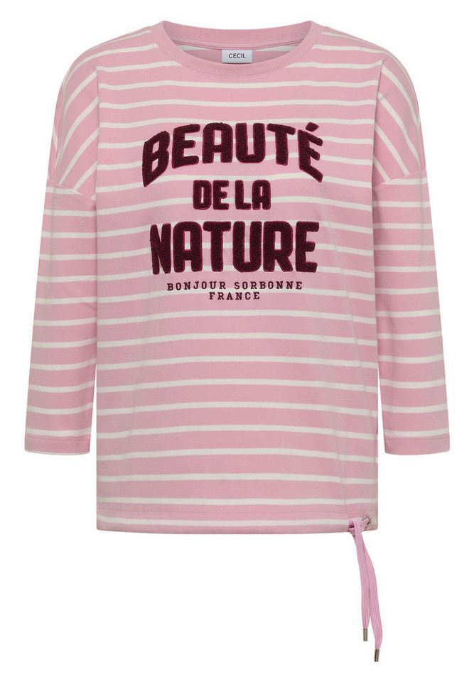 CECIL Rundhalsshirt mit Streifenmuster – Bild 4 von 5
