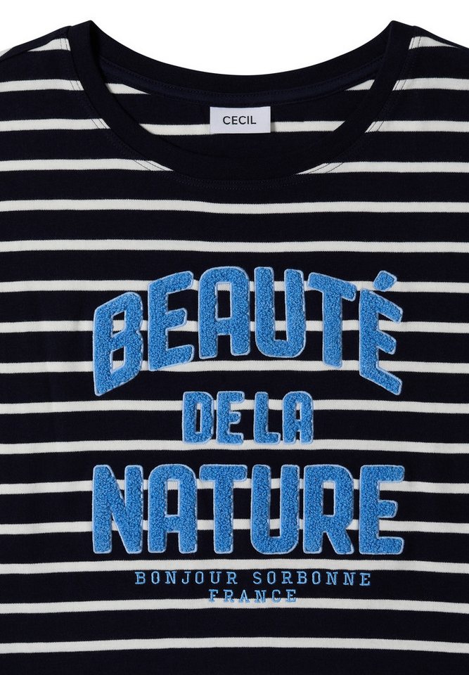 CECIL Rundhalsshirt mit Streifenmuster – Bild 5 von 5
