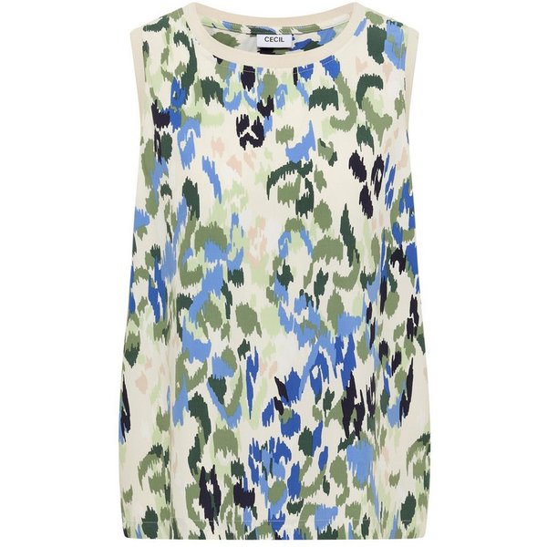 CECIL Schlupfbluse AOP Top, cashmere beige