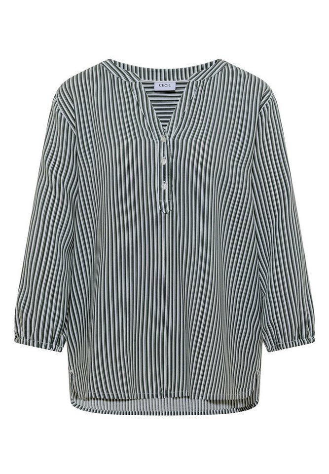 CECIL Shirtbluse mit geschlitztem Rundhalsausschnitt – Bild 4 von 5