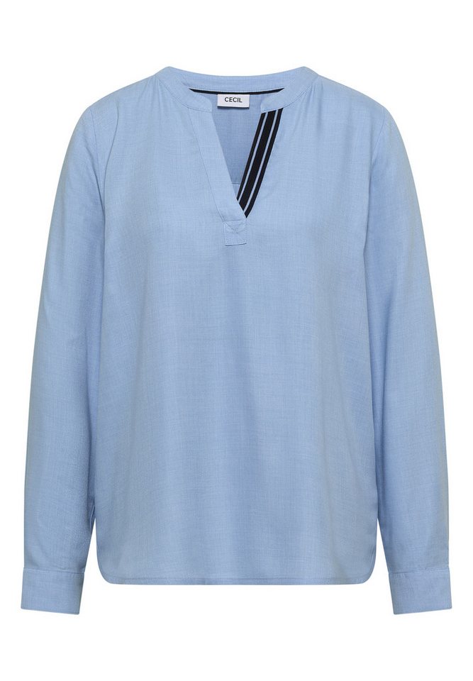 CECIL Shirtbluse mit geschlitztem Rundhalsausschnitt – Bild 4 von 5