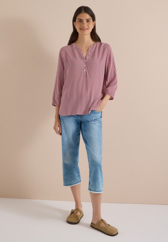 CECIL Shirtbluse mit geschlitztem Rundhalsausschnitt – Bild 3 von 5